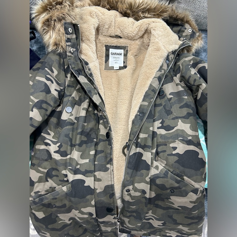 Garage camo coat